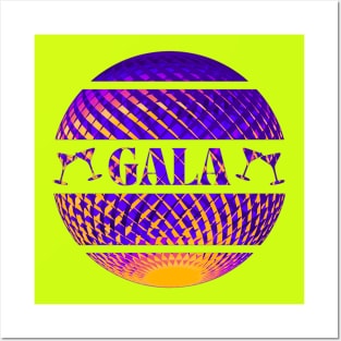 Colorful Gala discoball Posters and Art